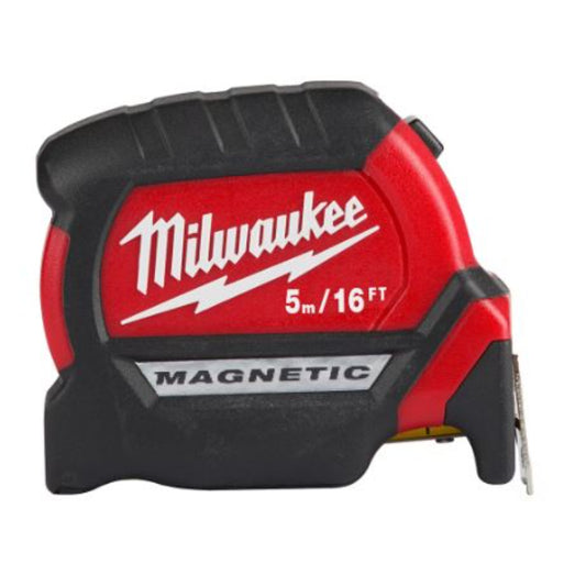 Milwaukee Tool (48-22-0317)  5 m/16 ft. x 1 -inch Compact Magnetic Tape Measure with 15 ft. Reach