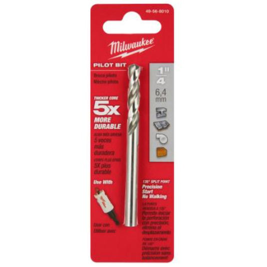 Milwaukee (49-56-8010) Tool 1/4 in. X 3-1/2 in. Pilot Drill Bit For Hole Saw Arbor